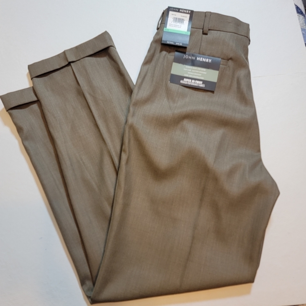 John Henry 34 X 34 Taupe dress pants